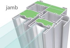 jamb window foam fill option